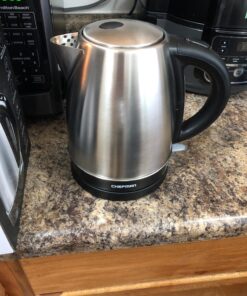 Chefman Stainless Steel Electric Kettle w/ 360° Swivel Base, Auto Shut Off & Boil Dry Protection, BPA-Free Interior and Cool-Touch Handle, 7+ Cup Capacity, 1.7 Liter, 1500W 61 81BENPxRDuL