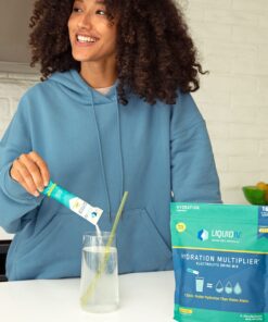 Liquid I.V. Hydration Multiplier - Lemon Lime - Powder Packets | Electrolyte Drink Mix | Easy Open Single-Serving | Non-GMO | 16 Stick 16 Servings (Pack of 16) 24 81BGss0kTqL