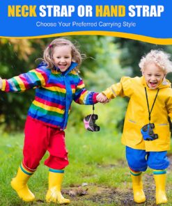 LET'S GO! Binocular for Kids, Compact High Resolution Shockproof Binoculars Light pink 12 81BI9gymoPL