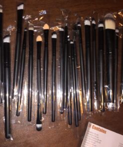 EmaxDesign 20 Pieces Makeup Brush Set Professional Face Eye Shadow Eyeliner Foundation Blush Lip Makeup Brushes Powder Liquid Cream Cosmetics Blending Brush Tool 81 81BIZsTxbYL