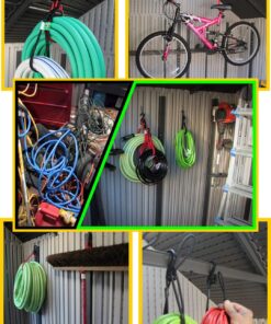 Hook & Hang Bungee Cords - Storage & Organization Cords - Hang Hoses, Cords, Ladders, Bikes, Tools & More. an Incredible Organizer! (3 PK, Yellow) 3 Pack (1) 18" & (2) 14" Cords 13 81BIpmC9J4L