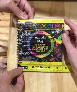 Melissa & Doug Scratch Art Doodle Pad With 16 Scratch-Art Boards and Wooden Stylus - Color Scratch Pads, Arts And Crafts For Kids Ages 4+ 30 81BIwjSXe7L