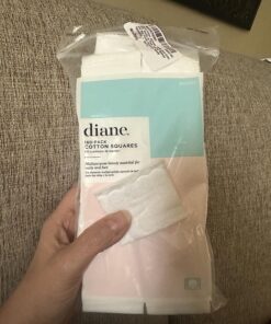 Diane Cotton Squares – 100% Real Cotton – Soft, Gentle on Face, Use for Makeup and Nail Polish Removal, Beauty Applicator - 160 Count (Pack of 1) 160-Pack SQUARES 28 81BJG3thQJL