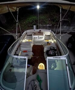 Partsam 4pcs 3" LED Oblong Stainless Courtesy Light Submersible Yacht Marine Boat Deck Lights, Walkways Step storage Led Interior Exterior courtesy Lights lighting, Suface Mount, 12V 17 81BJJLNM96L