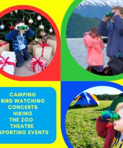 Binoculars for Kids 8x21 High-Resolution - Kids Binoculars Gift Set for Boys & Girls, Shockproof & Compact for Bird Watching, Travel, Hiking, Camping, Hunting, Children Outdoor Gear Green/Blue 29 81BJdRgthBL 2