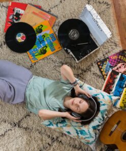 Victrola Vintage 3-Speed Bluetooth Portable Suitcase Record Player with Built-in Speakers | Upgraded Turntable Audio Sound|Retro Map, Model Number: VSC-550BT-P4 Retro Map 25 81BJk3BYA3L