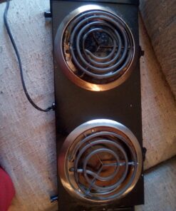 IMUSA USA GAU-80306 Electric Double Burner 1750-Watts , Black 33 81BMYdLZVZL
