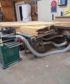 POWERTEC 70143 4" x 20' PVC Dust Collection Hose for Dust Collector for Woodworking and Shop Vacuum, 4 Inch Dust Collector Hose for Dust Collection Fittings, Clear 4" x 20' 23 81BMpRa6NFL