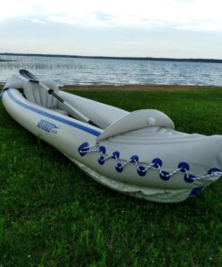Sea Eagle SE370 Inflatable Sports Kayak -1-3 Person-Portable Stowable & Lightweight-with Seat(s), Paddle(s), Pump and Bag SE370 Sports Kayak Deluxe 31 81BO1C80TUL
