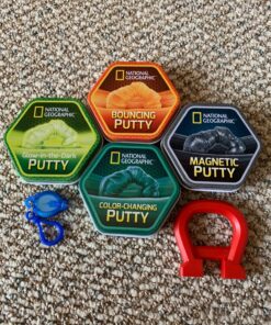 NATIONAL GEOGRAPHIC Mega Slime Kit & Putty Lab - 4 Types of Slime Plus 4 Types of Putty Including Magnetic Putty, Slime Kit for Boys and Girls, Sensory Putty Toy & Science Kit (Amazon Exclusive) 43 81BSwikTlhL