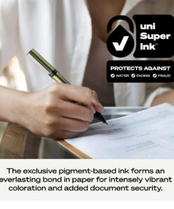 Uniball Deluxe Rollerball Pen, 12 Black Pens, 0.7mm Fine Point Roller Pens| Office Supplies, Ink Pens, Colored Pens, Fine Point, Smooth Writing Pens, Ballpoint Pens 10 81BTK3SgRjL