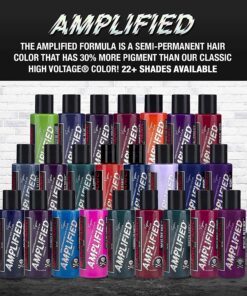 MANIC PANIC Cotton Candy Pink Hair Color - Amplified - Semi Permanent Hair Dye - Bright Pink Cool Toned Color - Glows in Blacklight - Vegan, PPD & Ammonia-Free - For Coloring Hair on Women & Men 4 Fl Oz (Pack of 1) 19 81BTsfKNwpL