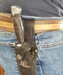 Mossy Oak 2-piece Bowie Knife, Fixed Blade Hunting Knife with Leather Handle, Sheath Included 58 81BVfro1TiL