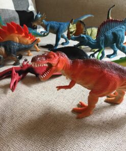 Boley 14 Pk Dinosaur Toys for Kids with Educational Pamphlet - 9" Long Dinosaur Toy Figures for Boys & Girls Ages 3+ 14 Pack + Dino Pamphlet 101 81BWbjxcNL 1