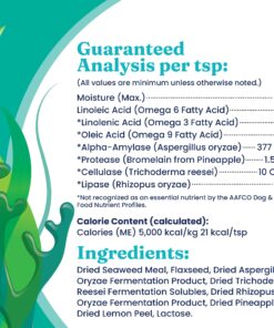 Solid Gold SeaMeal Multivitamin for Cats & Dogs - Kelp Powder Cat & Dog Supplement - Omega 3 & Digestive Enzymes for Skin & Coat, Gut + Immune Support - 1 LB 32 81BWfBKG1zL 1