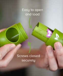 Earth Rated Leash Dispenser & 15 Dog Poop Bag Bundle Pack - Ultra-Thick Doggie Waste Bags with Holder | Lavender-Scented With Leak-Proof Security 1 Dispenser, 15 Bags 30 81BXHFxFBUL