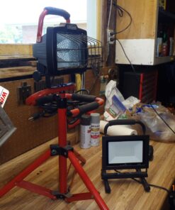 GLORIOUS-LITE 50W LED Work Light, 5000LM LED Flood Lights, 400W Equivalent, IP66 Waterproof, 16ft 5m Cord with Plug, 6500K, Adjustable Working Lights for Workshop Garage, Construction Site 8.22*6.02*7.09inch 40 81BaQs4HqL