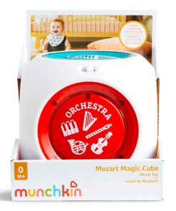 Munchkin® Mozart Magic® Cube Music Toy for Baby and Toddler - Includes 5 Instrument Sounds, 8 Mozart Songs and Lights 22 81BaT39tlFL