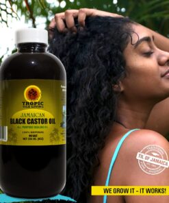 Tropic Isle Living Jamaican Black Castor Oil - Plastic PET Bottle 8oz | For Hair Growth Oil, Skin Conditioning, Eyebrows & Eyelashes, Scalp and Nail Care 33 81BajRdhFL
