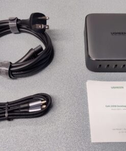 UGREEN 200W USB C Charger, Nexode 6 Ports GaN Desktop Charger, Charging Station Compatible with MacBook Pro/Air M1 M2, iPad Pro/Air, iPhone 15 Pro Max/14, Galaxy S23 Ultra, Steam Deck, Dell XPS 68 81BaqBaiSlL