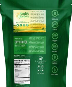 Alternative view of Health Garden Erythritol Sugar Free Sweetener - All Natural - Non GMO - Kosher- Keto Friendly (3 LB) 3 Pound (Pack of 1)