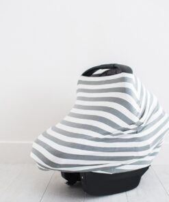 Baby Car Seat Cover Canopy and Nursing Cover Multi-Use Stretchy 5 in 1 Gift "The Harbor" by Copper Pearl 19 81BeLIBDOTL