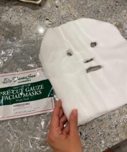 FantaSea Pre-Cut Gauze Facial Masks, 50 masks per pack 50 Count (Pack of 1) 5 81BefH0x4gL