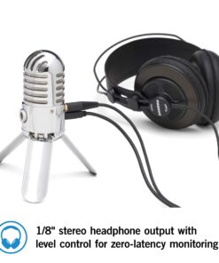 SAMSON Meteor Mic USB Studio Condenser Microphone (Chrome) Chrome Studio Microphone 29 81BfPfHwRTL