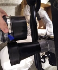 POWERTEC 70147 4-Inch OD to 2-1/4-Inch OD Hose Reducer Adapter for Dust Collection Systems 19 81BfZ fYNcL