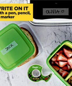 Scotch Magic Tape, Invisible, Repair Christmas Cards and Use as Holiday Gift Wrap Supplies for Christmas, 4 Tape Rolls With Dispensers 26 81Bin5KKd7L