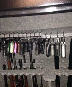 E-ONSALE AmeriGun Club Easy Use Gun Hanger Pack of 4 Original Handgun Hangers 1.00" x 4.00" x 11.80" Black 25 81BinW7UMML