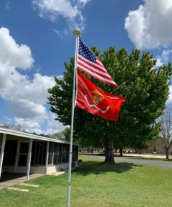 Marine Corps Flag by USA Flag Co. is 100% American Made: The BEST 3x5 Outdoor USMC Flag, Made in the USA - For Prime Members and Amazon A to Z Guarantee. (3 by 5 foot) 38 81Bjno5zFQL
