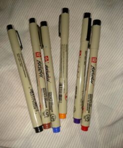 SAKURA Pigma Micron Brush Pens - Archival Black and Colored Ink Pens - Pens for Writing, Drawing, or Journaling - Black and Assorted Colored Ink - Brush Nibs - 8 Pack 8 Color Set Colors May Vary 41 81Bl0R84L