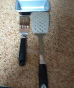 OXO Good Grips Stainless Steel Cut and Serve Turner, Black Stainless Steel Turner 35 81BooTmxpJL