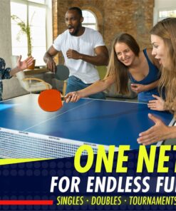 NIBIRU SPORT Ping Pong Paddles Set - Professional Table Tennis Rackets and Balls, Retractable Net with Posts and Storage Case - Pingpong Paddle and Game Table Accessories 14 81BpgzAvtbL