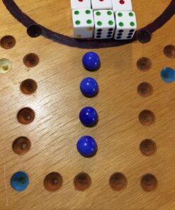 AmishToyBox.com Game Bag of 24 Replacement Glass Marbles (9/16" Diameter) and 6 Dice for Aggravation Game 10 81BqjSr7OqL