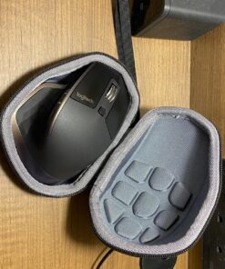 co2CREA Hard Travel Case Replacment for Logitech MX Master 2S / MX Master 3 Wireless Mouse (Black Case + Inside Grey) Black Case+Inside Grey Case for Master 2S/3 45 81BrwwYifL