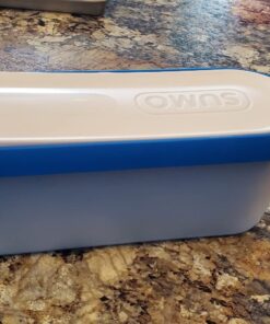 SUMO Ice Cream Containers with Lids for Homemade Ice Cream - Set of 2 Tubs - 1.5 Quart or 3 Pints per Container, Reusable Ice Cream Containers for Freezer Storage, Blue 31 81BseAJBpUL