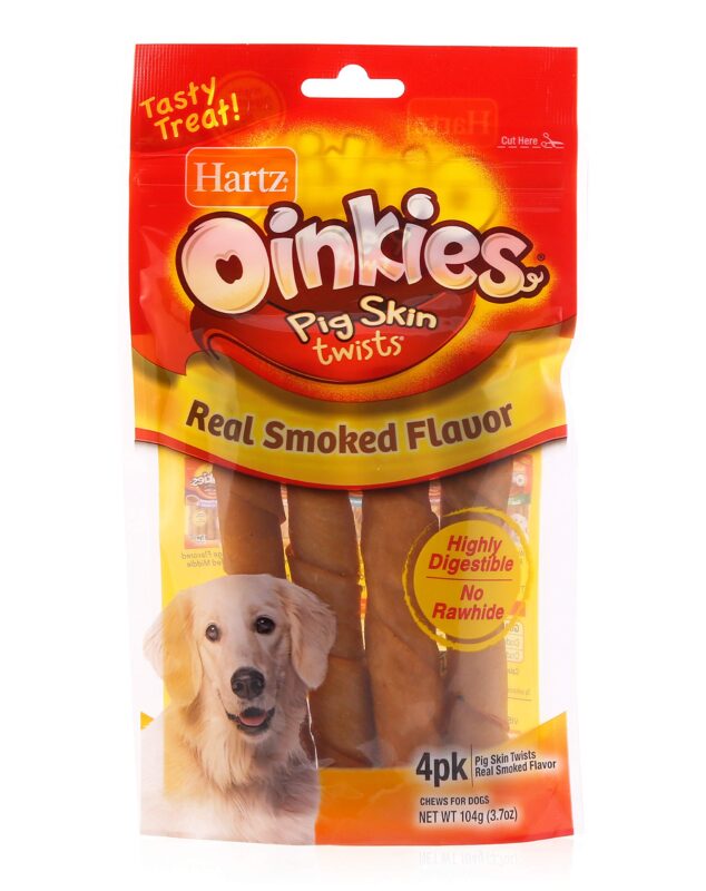 Catalog 4 Hartz Oinkies Pig Skin Twists 5 (4 pack)