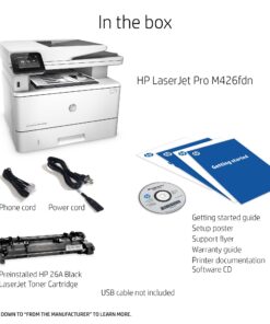 HP LaserJet Pro M426fdn All-in-One Laser Printer with Built-in Ethernet & Double-Sided Printing, Amazon Dash replenishment ready (F6W14A) 14 81Buh B2 EL