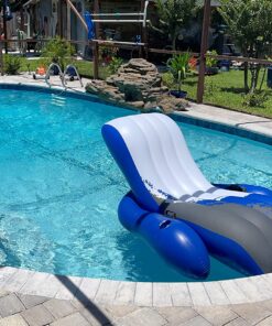 Intex Floating Recliner Inflatable Lounge, 71in X 53in, Multicolor 1 Pack 31 81BymGbdrOL