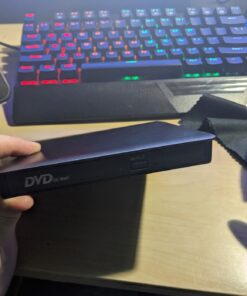 Rioddas External CD/DVD Drive for Laptop USB 3.0 CD/DVD Player Portable +/-RW Burner CD ROM Reader Rewriter Writer Disk Duplicator Compatible with Laptop Desktop PC Windows Apple Mac Pro Macbook Linux USB 3.0 USB-A 35 81ByypCL1dL