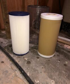 GE FXHSC Whole House Water Filter | Replacement for Water Filtration System | NSF Certified: Reduces Sediment, Rust & Other Impurities from Water | Replace Every 3 Months for Best Results | 1 Filter 1 Count (Pack of 1) 21 81BzfHMpF0L