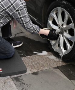 Large Kneeling Pad, High Density Foam Support Knee with Thick Kneeling Mat 17.8"x11"x1.5", Kneeler Pads for Work Gardening, Baby Bath, Yoga, Pray, Exercise, Fitness, 1 Pack BLACK 17 81C0cJOZewL