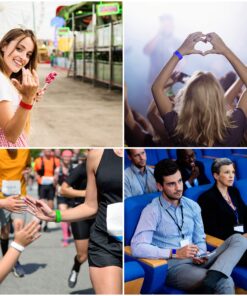 Heavier Tyvek Wristbands 7.5 Mil - Goldistock Select Series Teal (Blue/Green) 500 Count - ¾” Arm Bands - Paper-Like Party Armbands - Fan-Folded (Better Security) - Extra Durable Wrist Bands for Event #06 - Teal 14 81C4vWbZ1QL