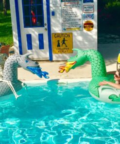 GoFloats Dragon Party Tube Inflatable Rafts - Choose From Fire Dragon and Ice Dragon, Pool Floats for Adults and Kids Ice Dragon Party Tube 33 81C7kzEm5L