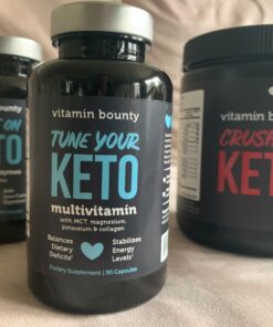 Vitamin Bounty Tune Your Keto Multivitamin - Keto Vitamins, Keto Multivitamin Women and Men, Electrolytes with Vitamin C, Magnesium, Collagen, Potassium, MCT, Energy Support - 90 Capsules 29 81C83VOJP L