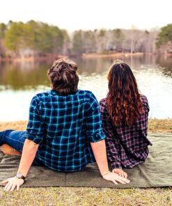 Olive Drab Green Warm Fire Retardant Blanket, 66" x 90" (80% Wool)-US Military Style 27 81C9TPCWvvS