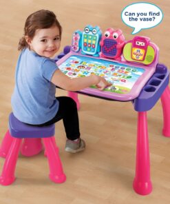 VTech Touch and Learn Activity Desk Deluxe, Pink Standard Packaging 20 81C9b0rUpL