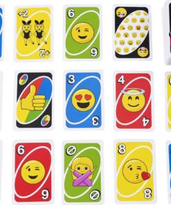 Alternative view of Mattel Games UNO Emoji Card Game, Gifts for Kids and Adults, Family Game, Hilarious Emojis